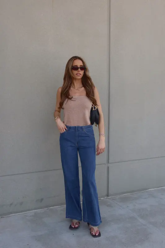 Keaton Wide Leg Denim Pants