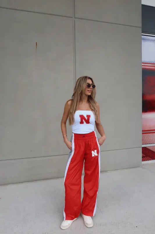 Nebraska Track Pants In Red